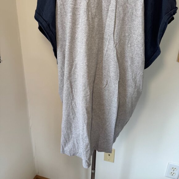 Champion Navy Blue and Grey Baseball Style Graphic T Shirt - Picture 11 of 13